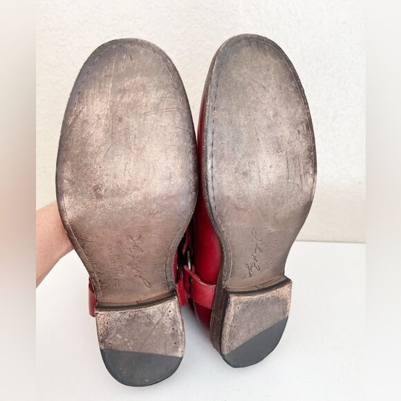 Vintage Frye red Phillip Harness short western cowgirl boots size 9 - Picture 11 of 15